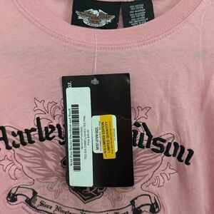 Harley-Davidson women’s short sleeve shirt size XL - NWT - light pink muted hue